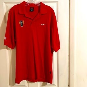 Men’s Nike Polo Shirt, Large, Red